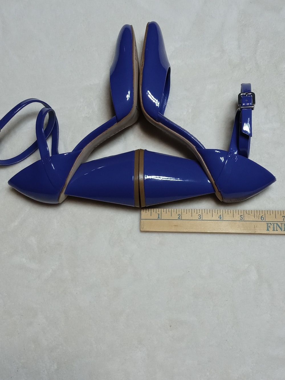Gianni Bini Purple Patent Ankle-Strap Block Heel - Picture 4 of 6